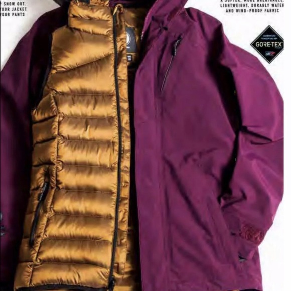 Volcom Campos INF GORE-TEX® Jacket - Women's Winter Orchid - 3 N 1 - XS - NWT - Picture 11 of 11